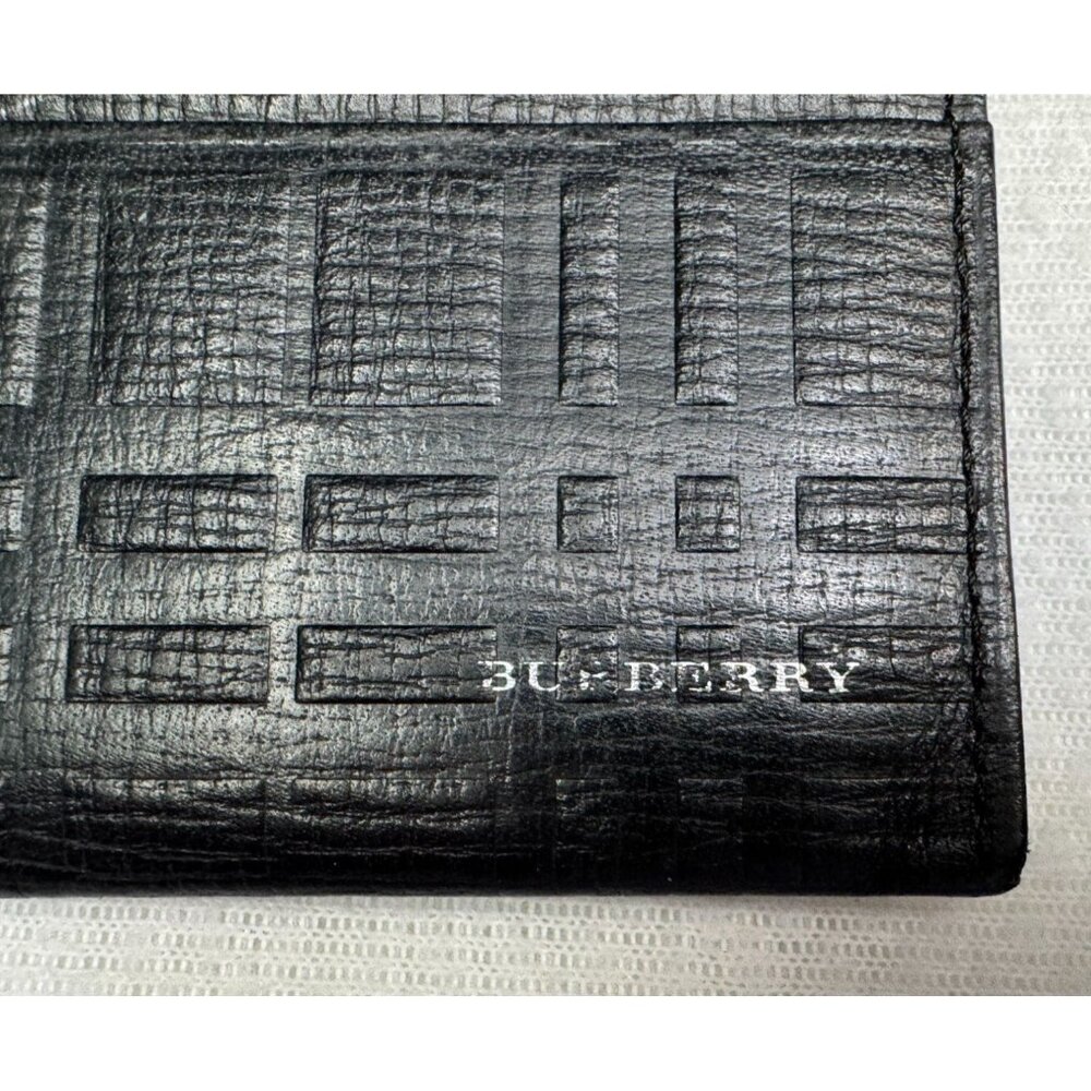 Burberry Black Leather Slim Zipper Wallet with COA - Picture 3 of 16